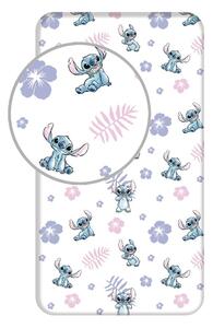 Gumis egyszemélyes pamut gyerek lepedő 90x200 cm Lilo and Stitch – Jerry Fabrics