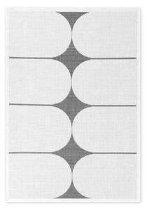 Fekete-fehér kültéri-beltéri szőnyeg 160x230 cm Duet Bowen – NORTHRUGS