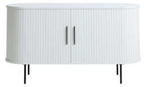 Fehér komód tolóajtóval 120x76x45 cm Nola – Unique Furniture