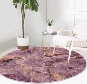Rózsaszín mosható-robotporszívóval tisztítható kerek szőnyeg ø 80 cm Comfort – Mila Home
