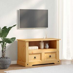 Corona-stílusú mexikói fenyő TV szekrény 91 x 43 x 56 cm