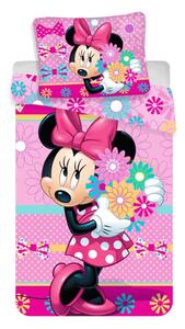 Egyszemélyes pamut gyerek ágyneműhuzat 140x200 cm Minnie – Jerry Fabrics