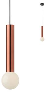 GOSSIP modern függőlámpa matt fekete bronz-gold ernyővel/búrával, 1Xmax. 42W