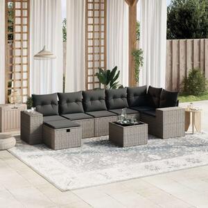 VidaXL Polyrattan Kerti Ülőgarnitúra - 8 részes