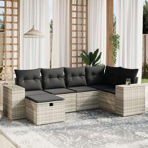 VidaXL Polyrattan Kerti Ülőgarnitúra - 6 részes