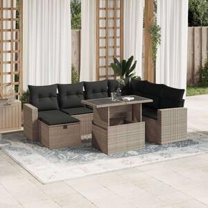 VidaXL Polyrattan Kerti Ülőgarnitúra - 8 részes