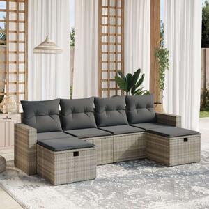 VidaXL Polyrattan Kerti Ülőgarnitúra - 6 részes