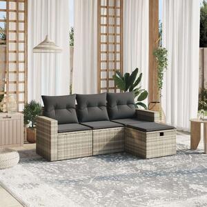 VidaXL Polyrattan Kerti Ülőgarnitúra – 4 részes