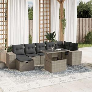 VidaXL Polyrattan Kerti Ülőgarnitúra - 8 részes