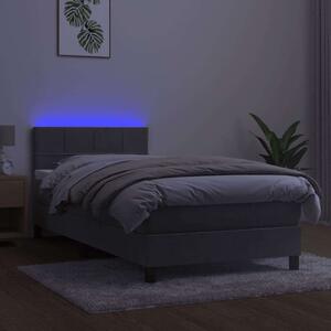 Bársony Ágy 80x200 cm - LED Világítással