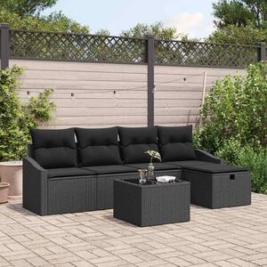 Kanapé Szett párnával 6 pcs polirattan