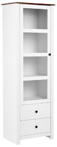 Üveges vitrin PIMBA 60 cm Fehér