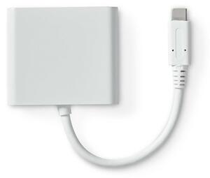 Nedis CCGB64770WT01 USB-C multiport adapter, USB C dugó - HDMI/ USB-A / USB-C aljzat, 5 Gbps