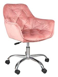 Irodai szék Q-190 VELVET, óarany rózsaszínű