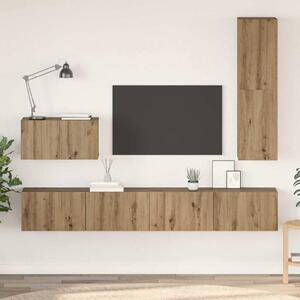TV Szekrény Szett 4 pcs kézműves tölgy 200 x 30 x 30 cm Faanyag
