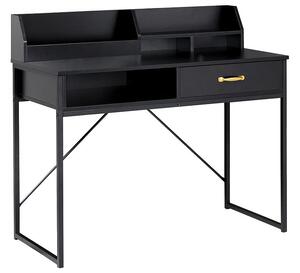 Polcos íróasztal ZYRA 110 cm 50 cm Fekete
