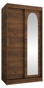 Gardróbszekrény Hartford 505, Laminált forgácslap, 200x100x62cm, Dió