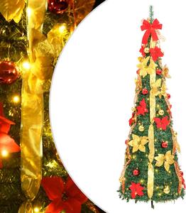 Könnyen felállítható műkarácsonyfa 100 db LED-fénnyel 150 cm