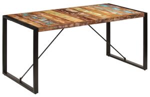 Tömör újrahasznosított fa étkezőasztal 160 x 80 x 75 cm