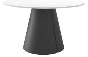 Asztal Oswego 165, 76cm, Fehér, Fekete