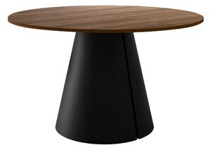 Asztal Oswego 165, 76cm, Fekete, Dió