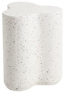 Kisasztal TELLARO 32 cm 37 cm Terrazzo hatású Fehér terrazzo