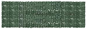 Sötétzöld leveles erkélyparaván 500 x 150 cm