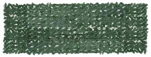 Sötétzöld leveles erkélyparaván 300 x 100 cm