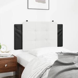Fekete és fehér műbőr fejtámla párna Zadar 100 cm