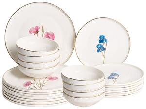 24 darabos étkészlet HYSSOP Porcelán Fehér