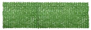 Zöld leveles erkélyparaván 600 x 150 cm