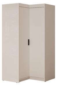 Sarokszekrény Novduni 116, Laminált forgácslap, 191x98x98cm, Bézs