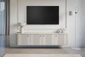 Vesper 4D függő TV-szekrény 187 cm - kasmír / fekete fogantyúk