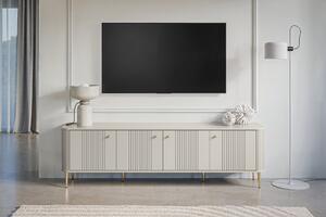 Vesper 4D TV szekrény 187 cm - kasmír / arany lábak
