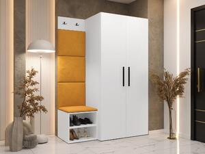 Előszoba garnitúra Nitos IV, 191x122x50cm, Kárpit, Laminált forgácslap