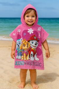 Gyermek poncsó Paw Patrol Pink