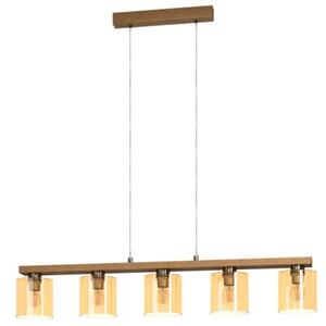 EGLO , 901292 , CASTRALVO , függeszték , E27 , 5X28W , IP20 , borostyán