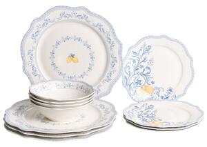 12 darabos étkészlet LOVAGE Porcelán Fehér
