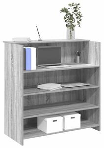 Recepciós pult szürke sonoma 100x50x103,5 cm szerelt fa