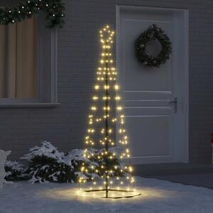LED Karácsonyi Fenyő EKENAS 250 cm 390 LED Meleg fehér Acél