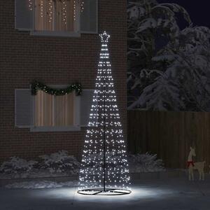 LED Karácsonyi Fenyő EKENAS 400 cm 800 LED Hideg fehér Acél