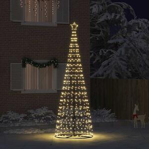 LED Karácsonyi Fenyő EKENAS 400 cm 800 LED Meleg fehér Acél
