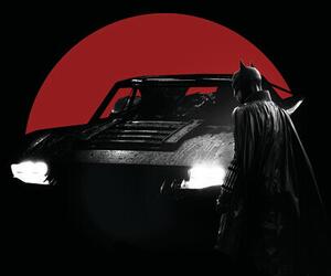 Művészi plakát Batman - Batmobile, (26.7 x 40 cm)