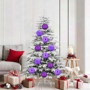 Karácsonyi Díszszett XL 9 db Lila Ø 15 cm Műanyag