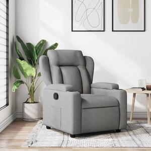 Világosszürke szövet relaxfotel