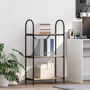 Könyvespolc 3 szintes 60 x 30 x 109 cm Szerelt fa Sonoma tölgy
