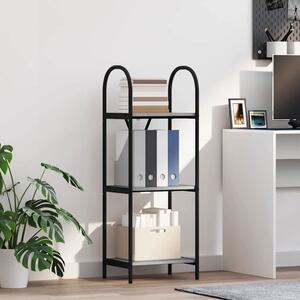 Könyvespolc 3 szintes 40 x 30 x 109 cm Szerelt fa Szürke Sonoma