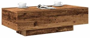 Antik fa színű szerelt fa dohányzóasztal 100x49,5x31 cm