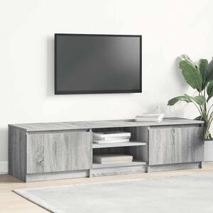 Szürke sonoma színű szerelt fa TV-szekrény 140 x 40 x 35,5 cm