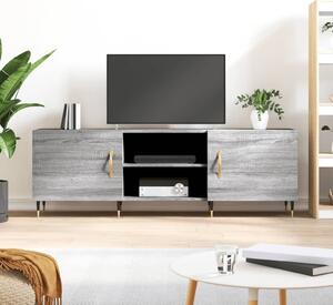Szürke sonoma színű szerelt fa TV-szekrény 150x30x50 cm